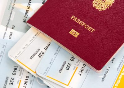 Passport And Airline Boarding Cards