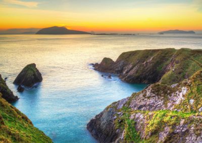 Sunset Over Dunquin Bay On Dingle Peninsula, Co.Kerry, Ireland