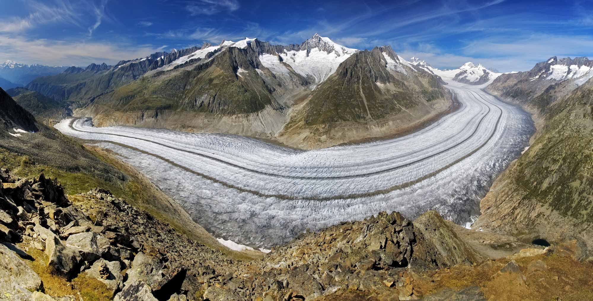Aletsch Glacier Swiss Alps