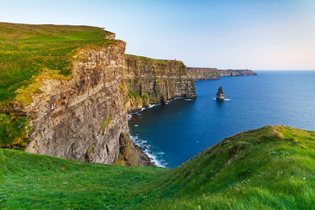 Cliffs Of Moher At Dusk In Co. Clare, Ireland