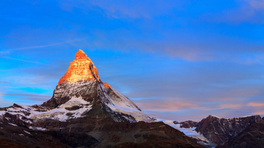 First Light On The Matterhorn
