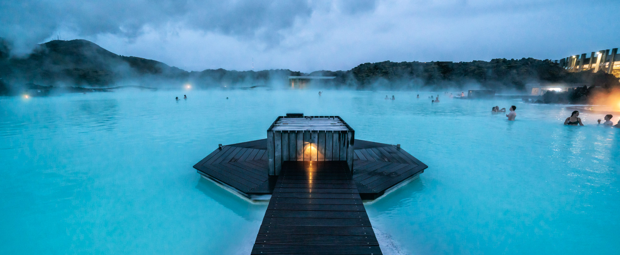 Geothermal Spa Blue Lagoon In Reykjavik, Iceland.