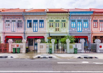 Colourful "Peranakan" House. The Word 'Peranakan' Used By The Lo