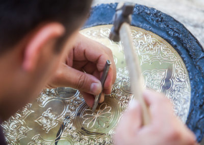 Artisans Carving Plates