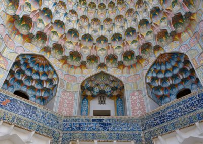 Beautiful Decoration Iwan / Front Facade Of Abdulaziz Khan Madra