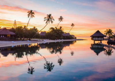 Tropical Sunset In Moorea, French Polynesia