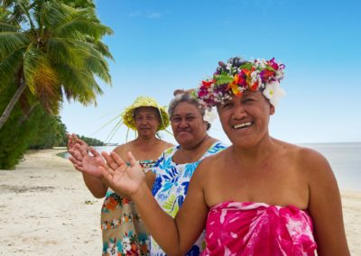 Portrait Of Polynesian Pacific Island Tahitian Mature Woman Aitu