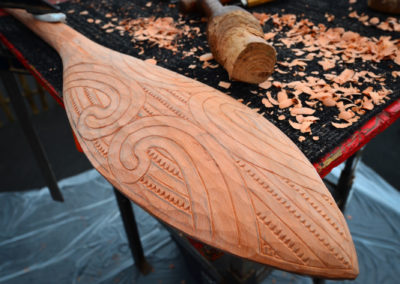 Maori Taiaha Traditional Weapon Wood Curving