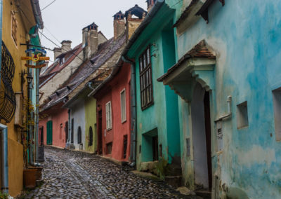Colorful Streets Of Sighisoara, Romania
