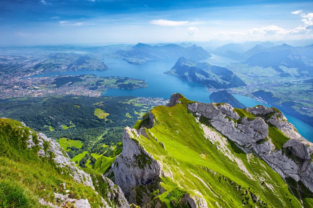 Beautiful View To Lucerne Lake