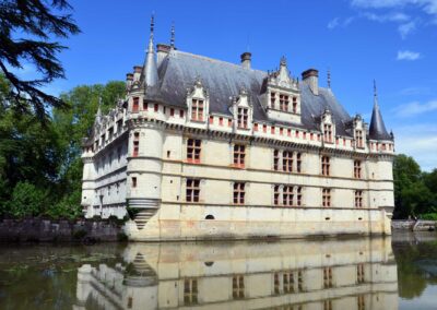 Azay Le Rideau Castle In The Loire Valley, France
