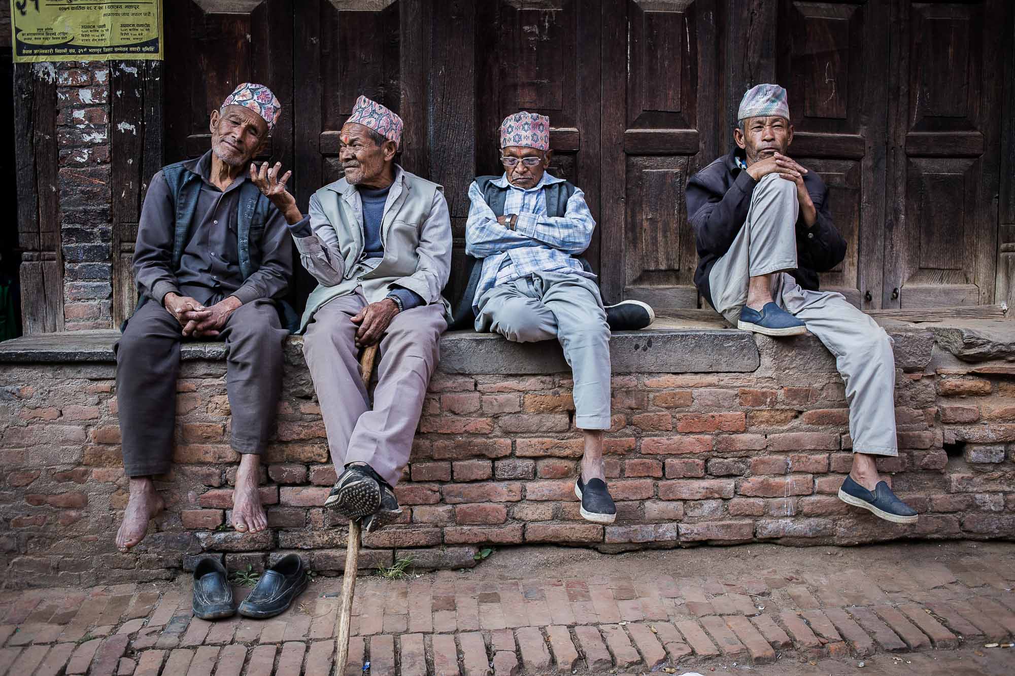 Old Friends. Bhaktapur, Nepal. Photo By Lorenz Berna Old Friends. Bhaktapur, Nepal. Photo By Lorenz Berna