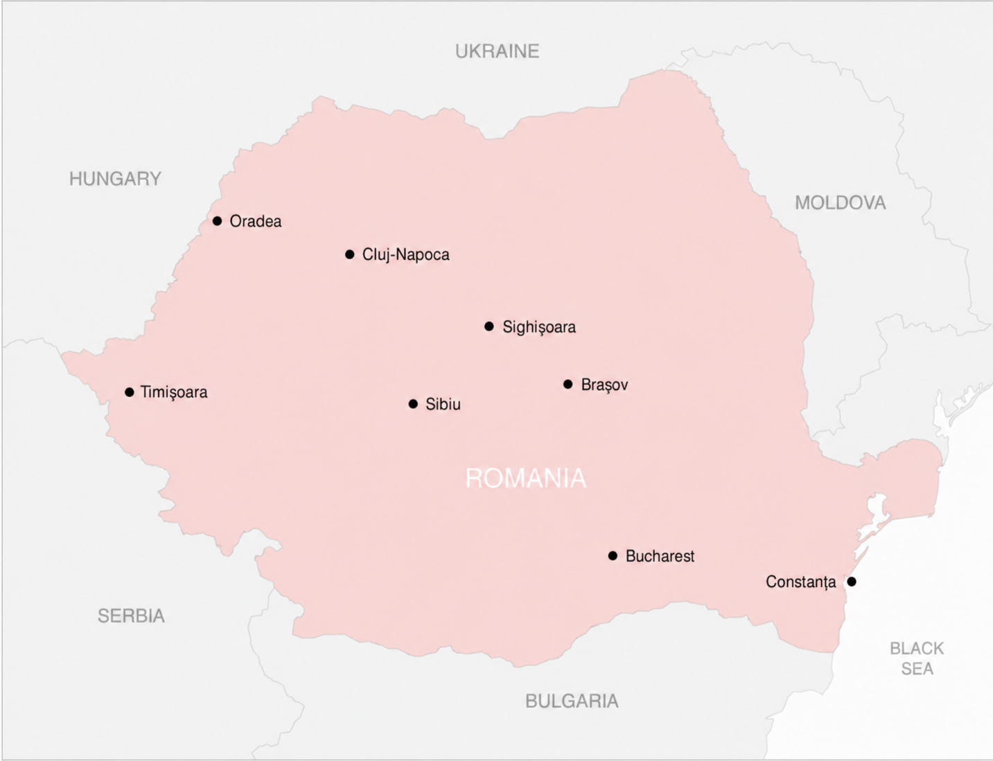 Map Of Romania