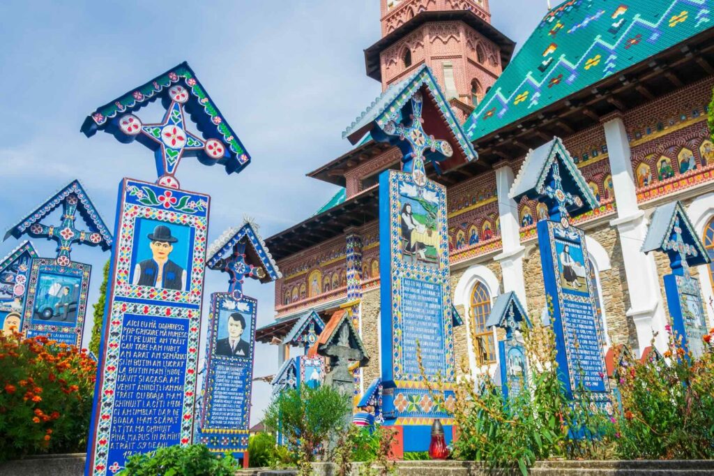 Merry Cemetery Of Sapanta, Romania, Europe Merry Cemetery Of Sapanta, Romania, Europe