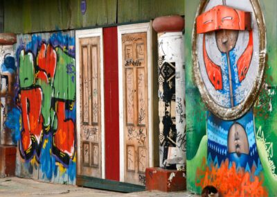 Haus Mit Graffiti, Valparaiso, Chile