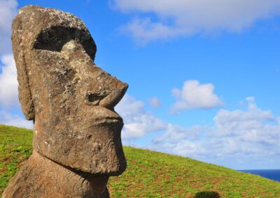 Solitary Moai On Easter Island