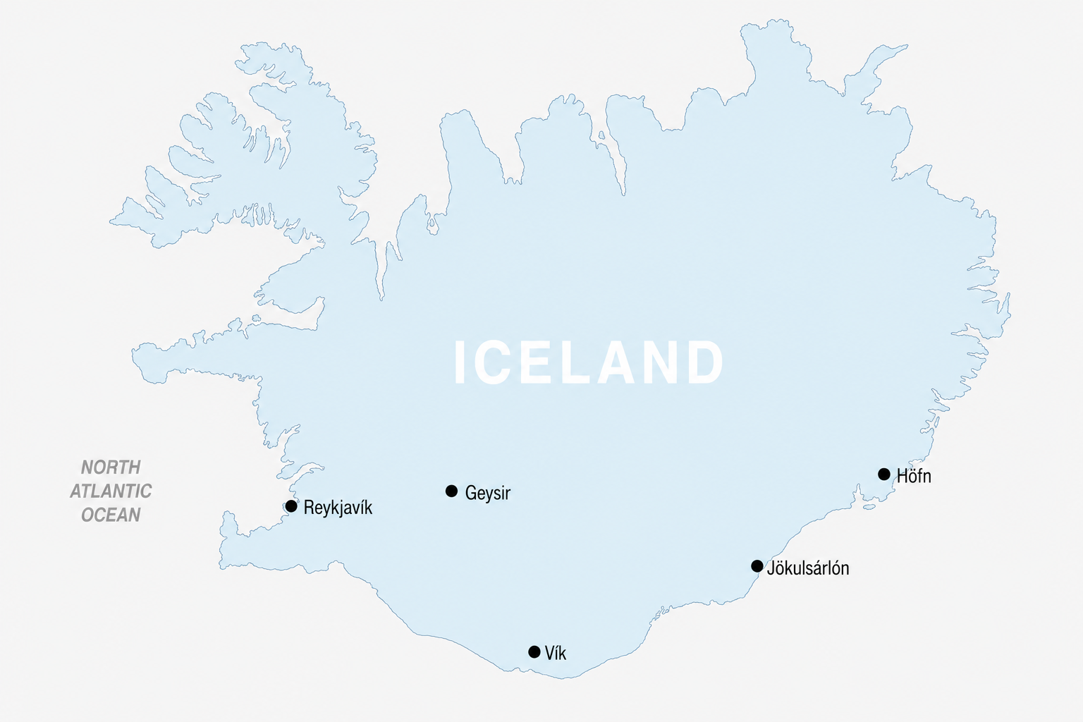 Iceland PWA Map