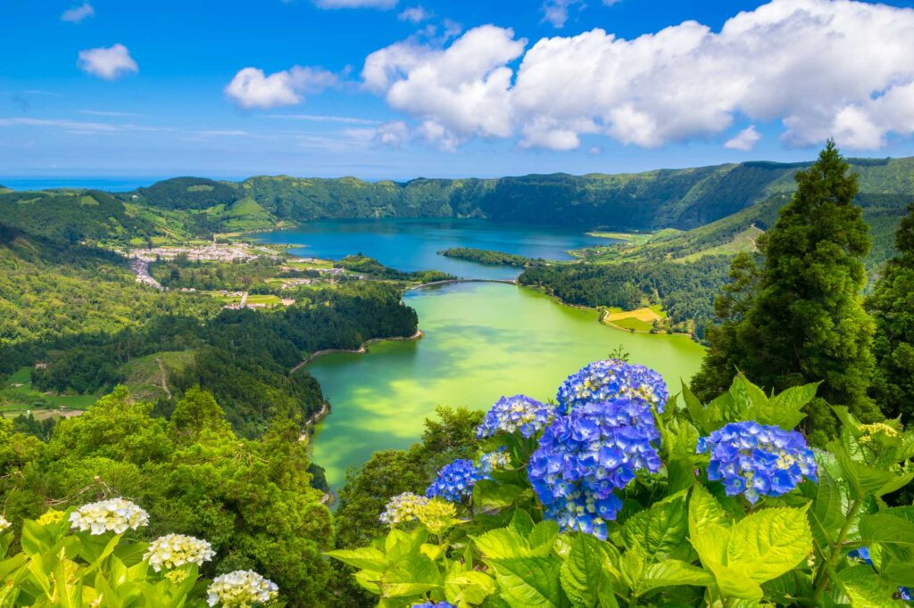 Beautiful View Of Seven Cities Lake "Lagoa Das Sete Cidades" Fro
