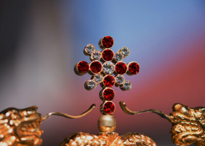 Romanian Orthodox Archbishop's Crosier, With Serpents Representi