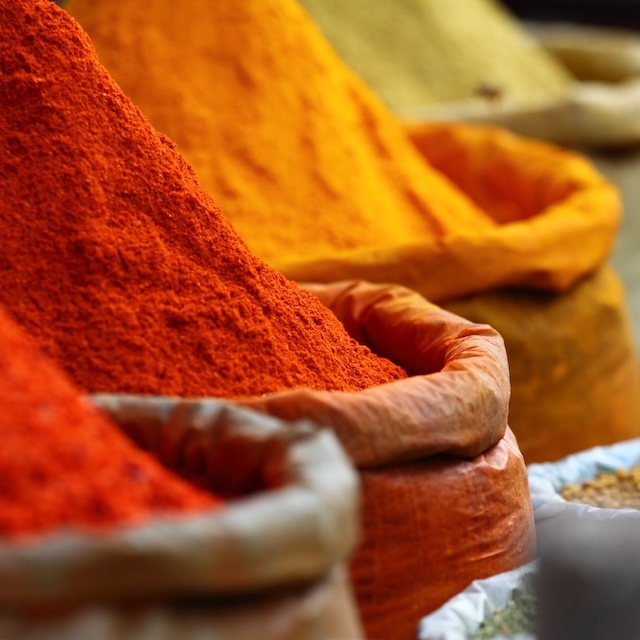 Traditional Spices Market In India.