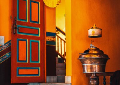 Buddhist Monastery Stupa Namobuddha In The Himalaya Mountains