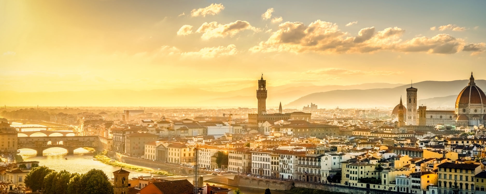 Blick über Florenz Vom Michel Angelo Platz