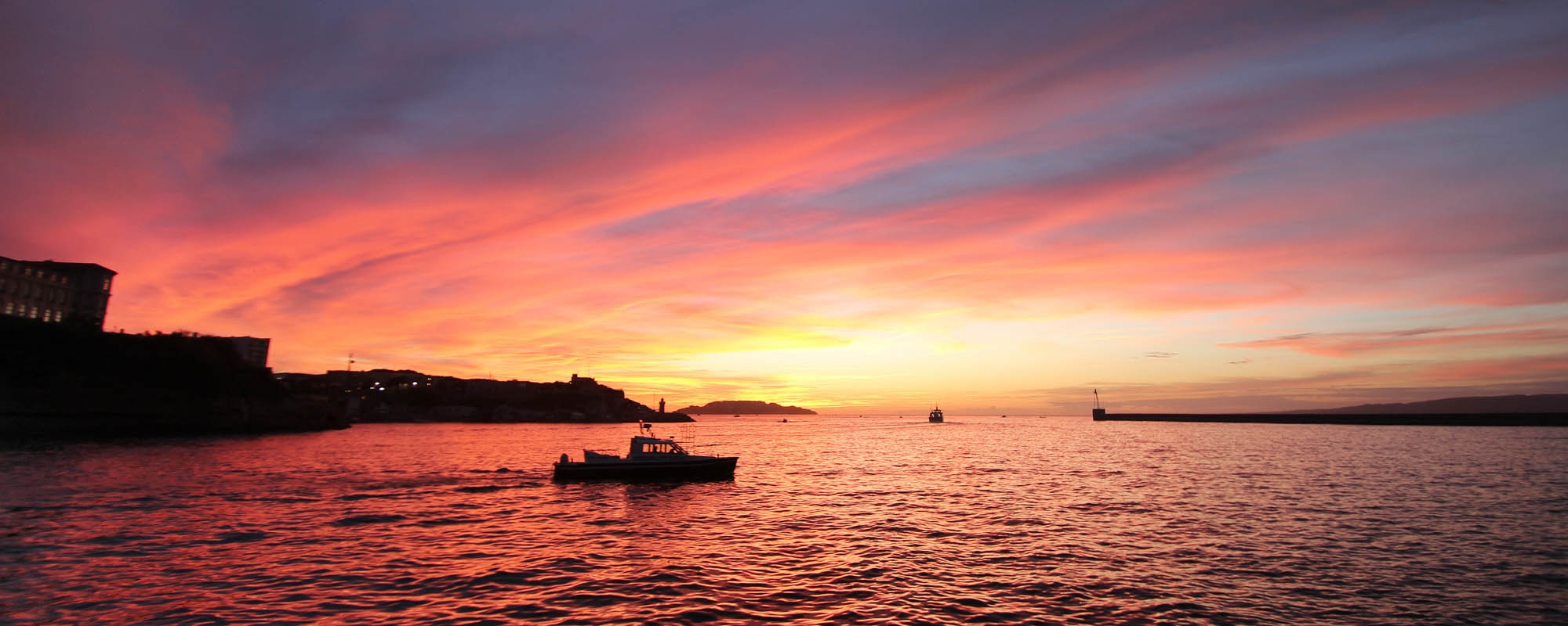 Port Of Marseille At Sunset France