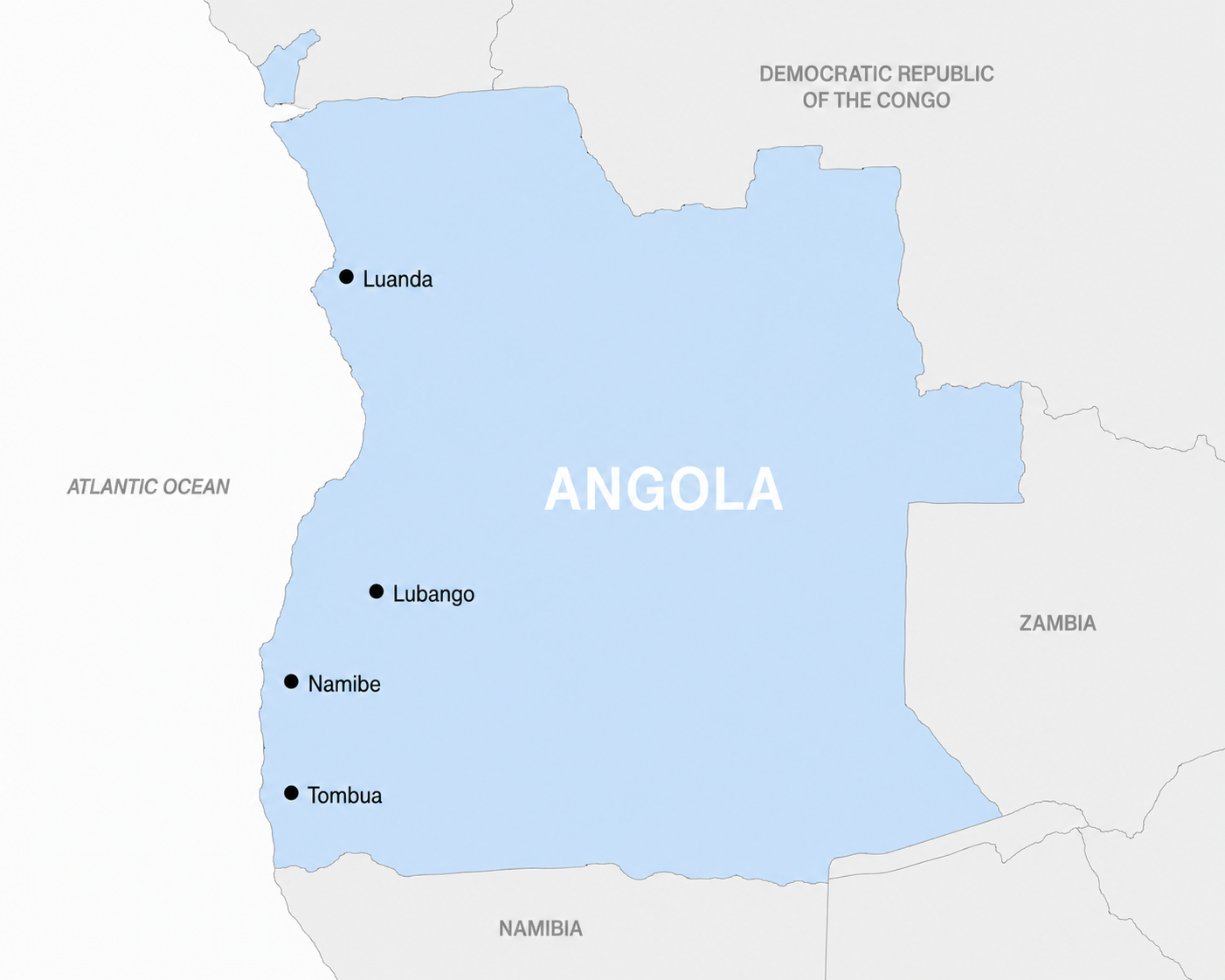 Angola PWA Map Angola PWA Map