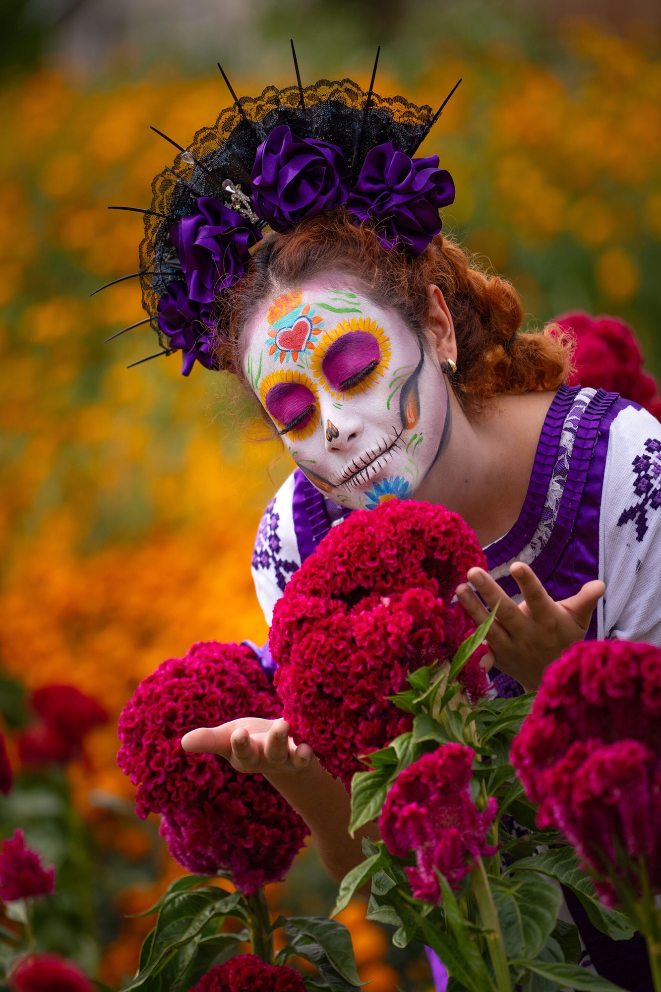 Catrina In A Costume And Out In The Field