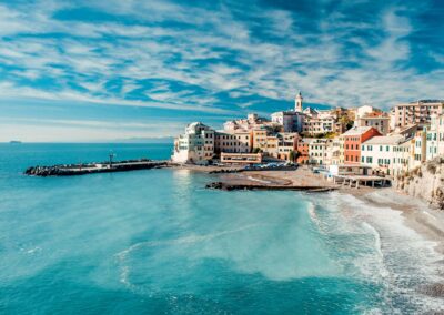 View Of Bogliasco. Bogliasco Is A Ancient Fishing Village In Ita