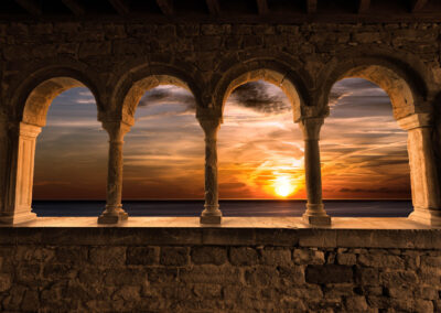 Sunset In Portovenere Liguria Italy