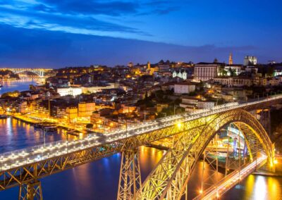 Porto, Portugal At Dom Luis Bridge