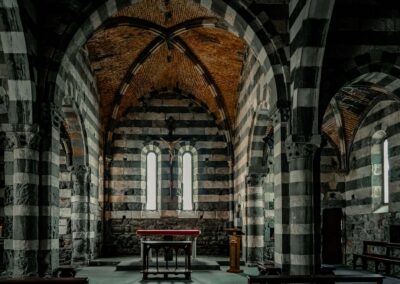San Pietro Or St Peter Church In Portovenere, Italy. Romanesque
