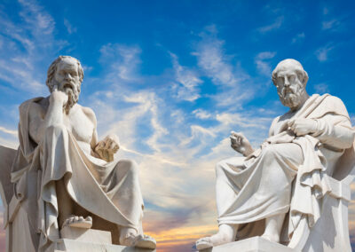 Plato And Socrates,the Greatest Ancient Greek Philosophers